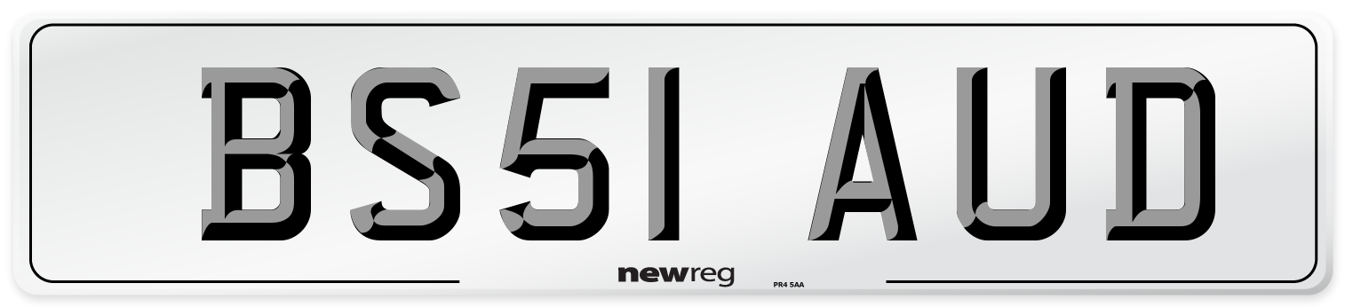BS51 AUD Number Plate from New Reg